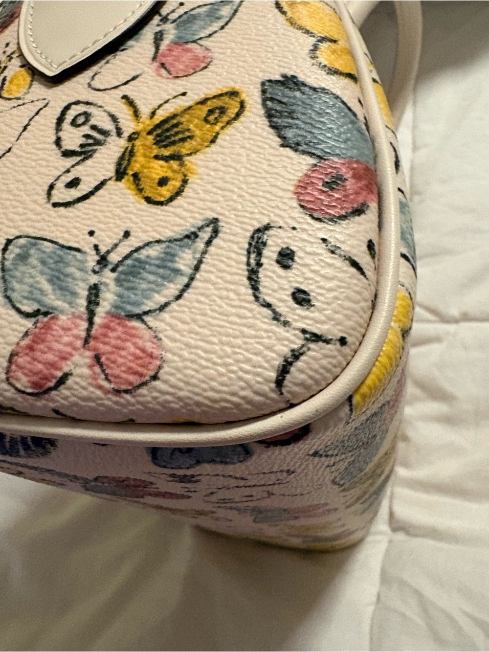 COACH Rowan Satchel Bag With Butterfly Print & matching wallet Set - Picture 5 of 16